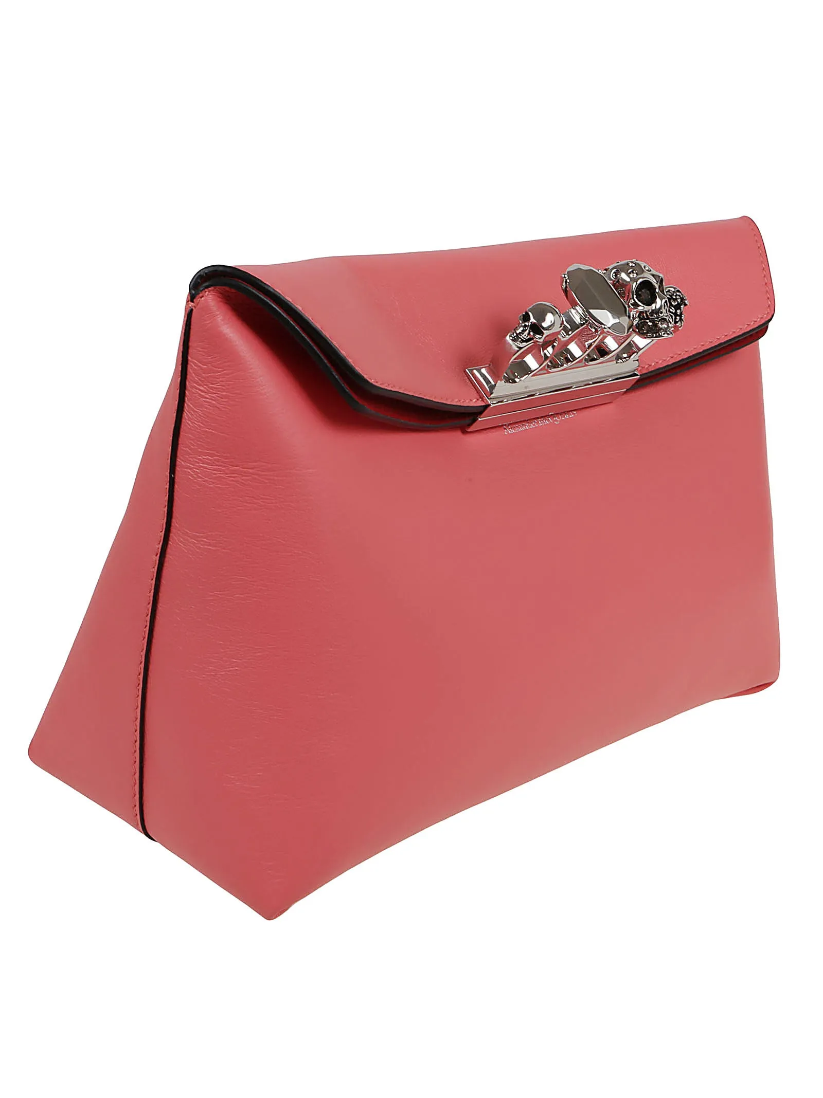 Alexander McQueen Four-Ring Embellished Clutch Bag