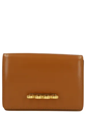 Alexander McQueen Four Ring Logo Detailed Shoulder Bag