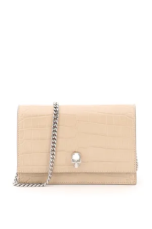 Alexander McQueen Skull Embossed Crossbody Bag