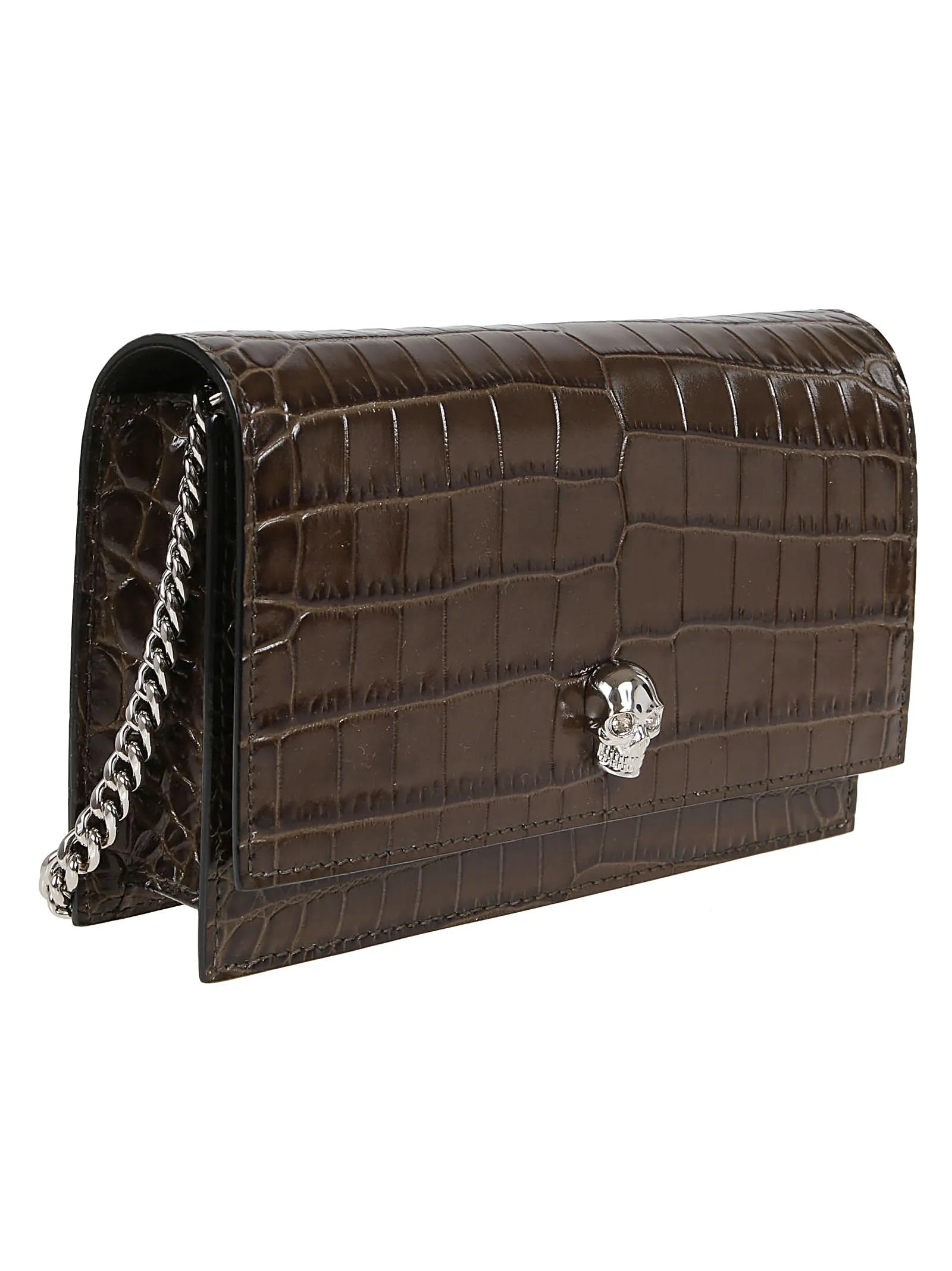 Alexander McQueen Skull Embossed Crossbody Bag