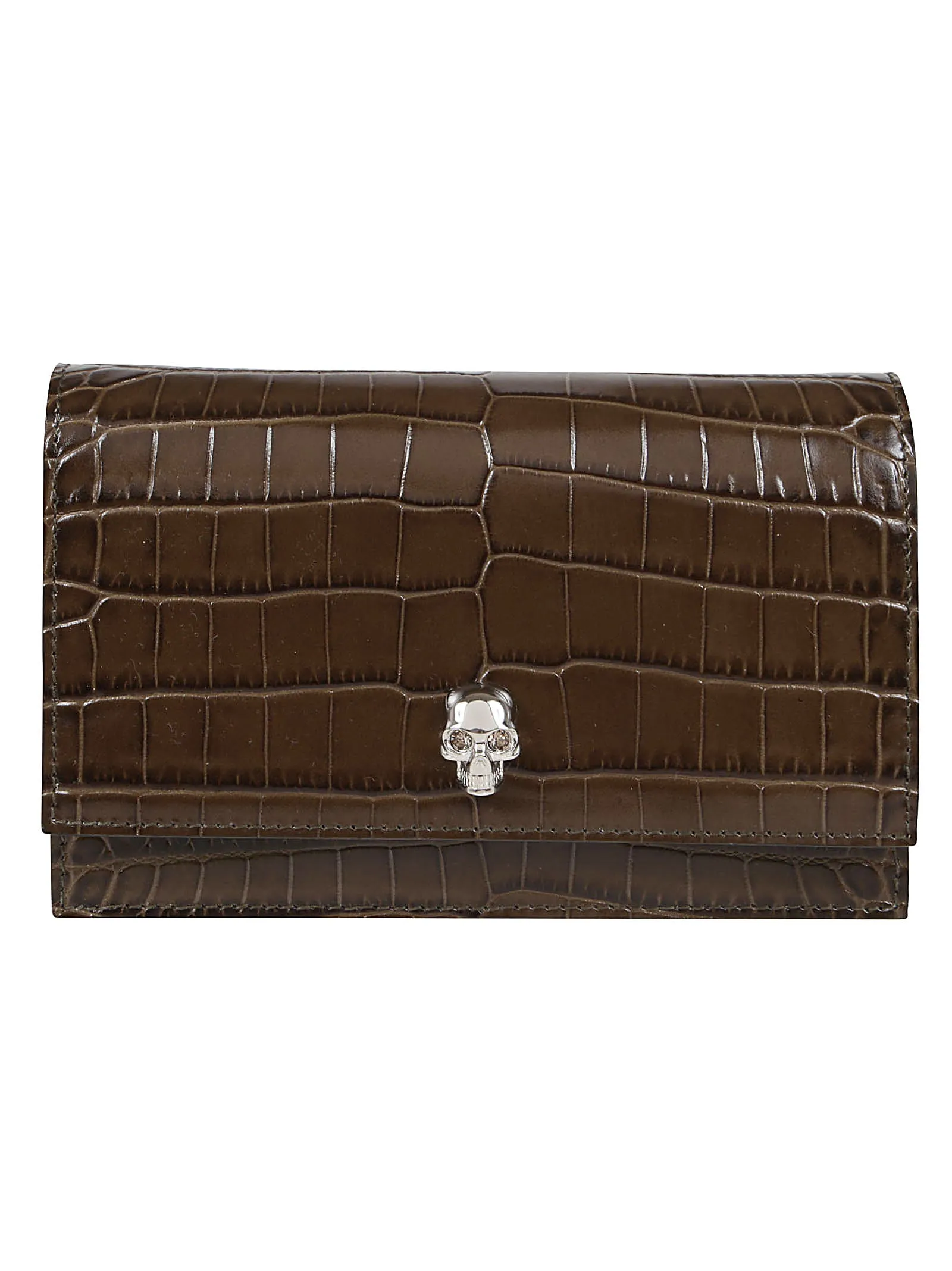 Alexander McQueen Skull Embossed Crossbody Bag