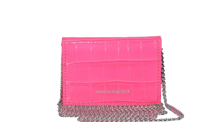 Alexander McQueen Skull Plaque Chained Crossbody Bag