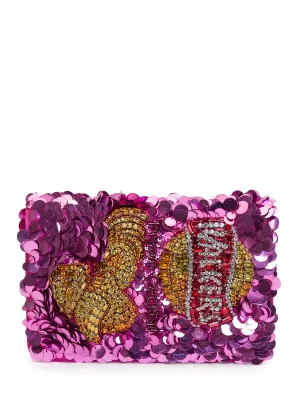 Anya Hindmarch Walkers Embellished Clutch Bag