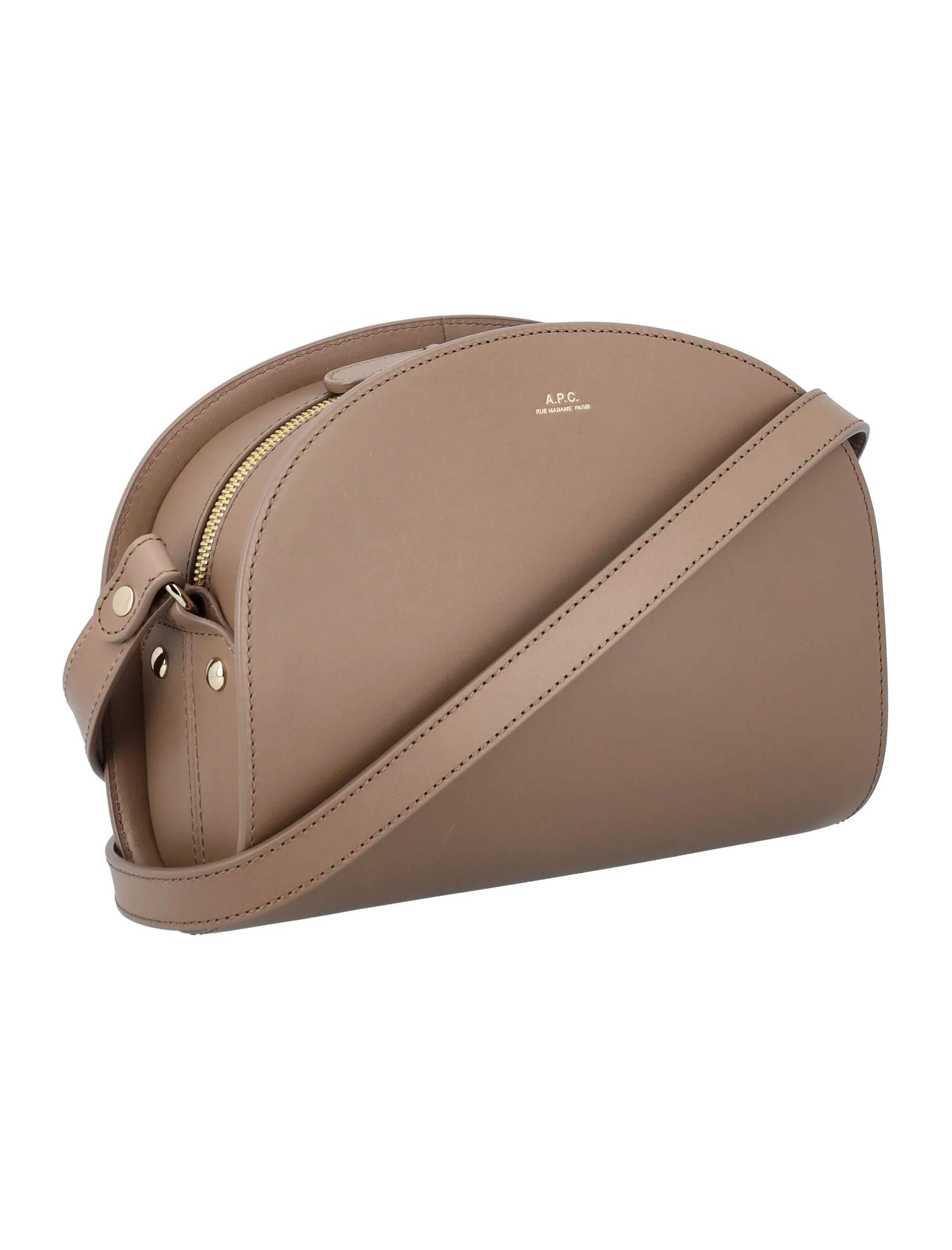 A.P.C. Demi-Lune Logo Detailed Crossbody Bag