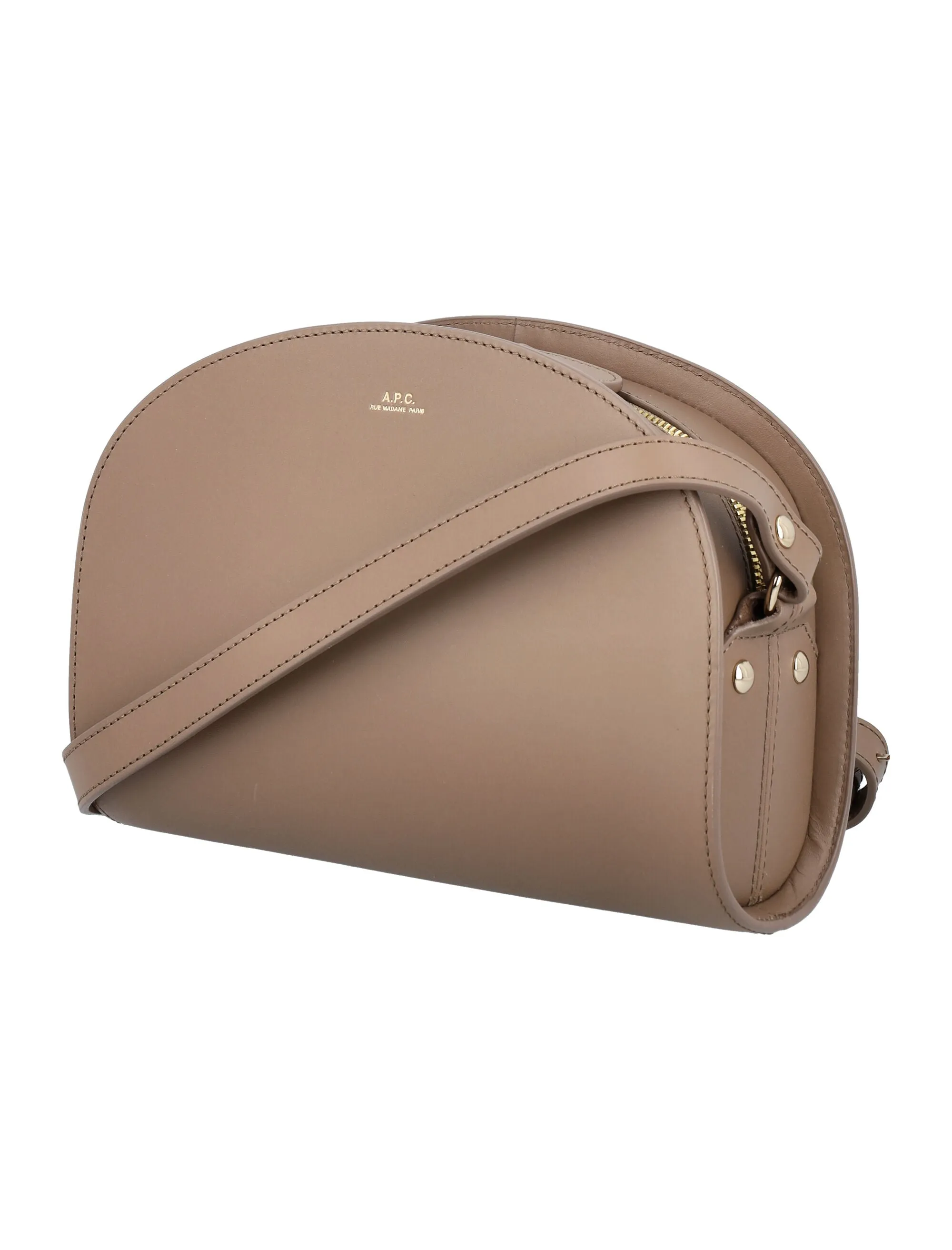 A.P.C. Demi-Lune Logo Detailed Crossbody Bag
