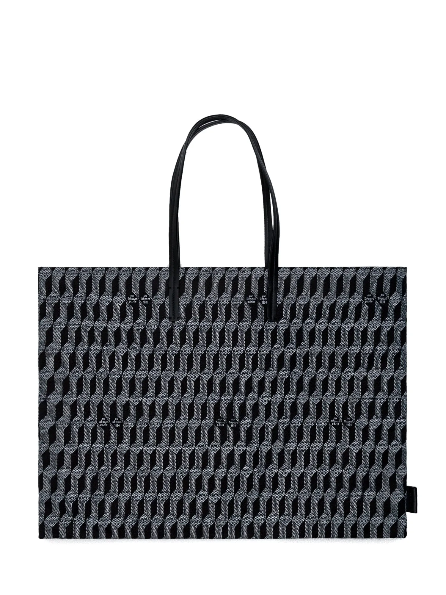 Au Dpart Geometric Printed Tote Bag