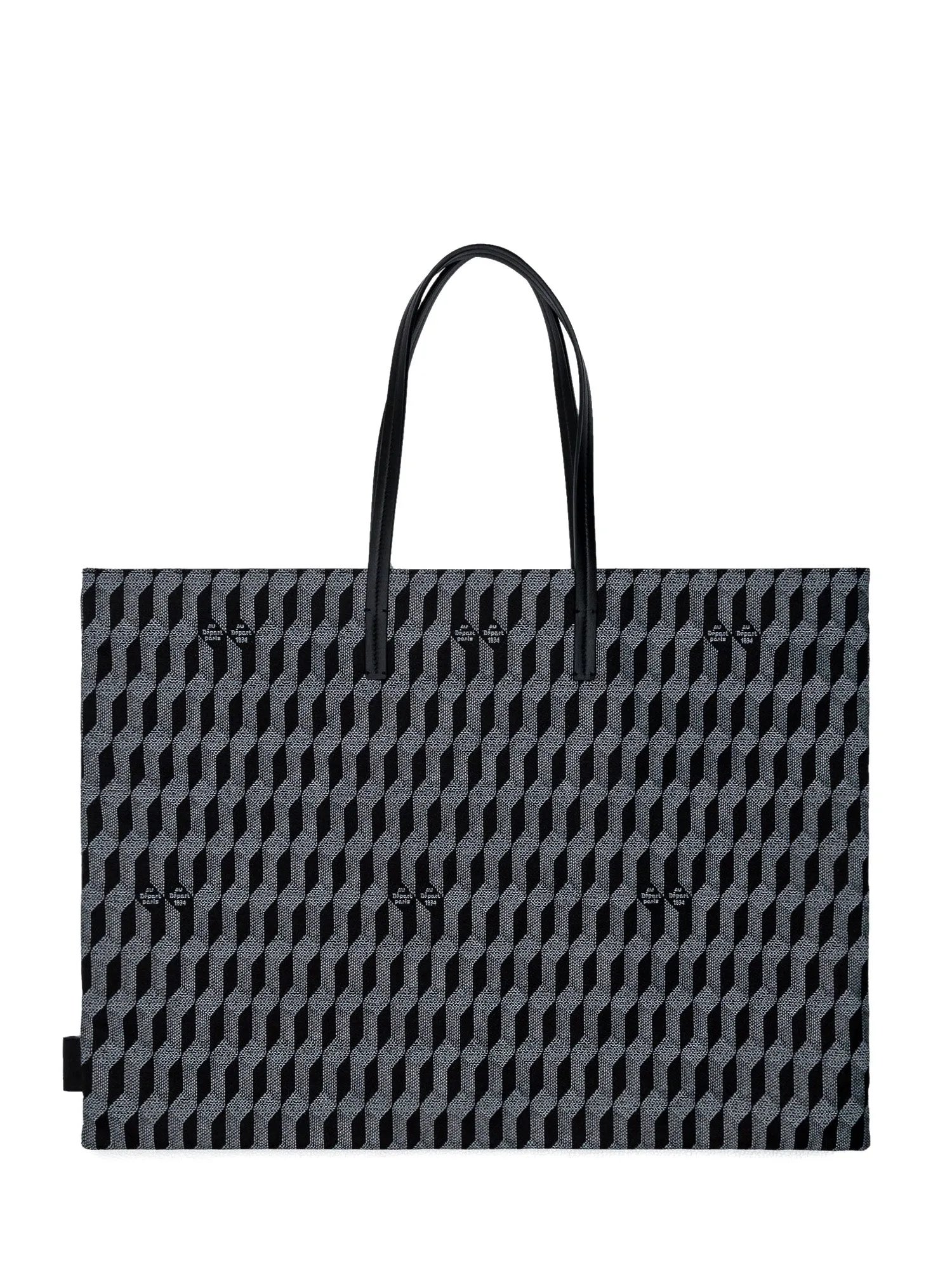 Au Dpart Geometric Printed Tote Bag