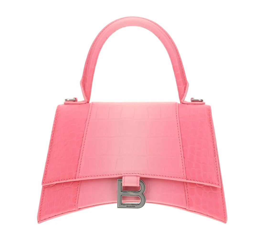 Balenciaga Hourglass Small Embossed Tote Bag