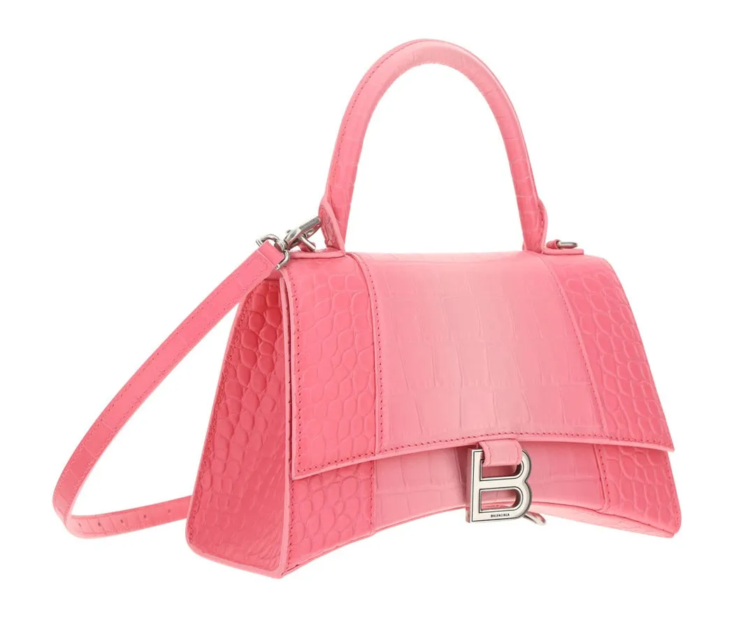 Balenciaga Hourglass Small Embossed Tote Bag