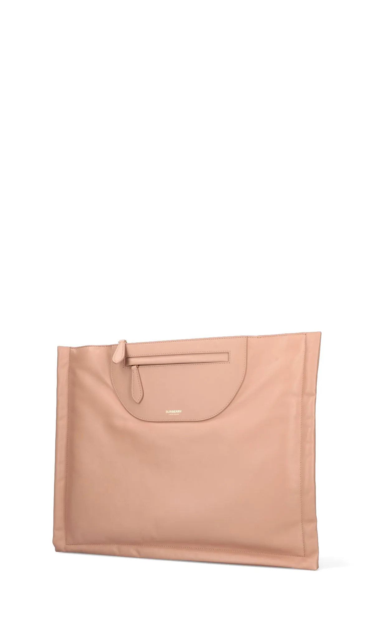Burberry Logo Printed Zip-Detailed Pouch