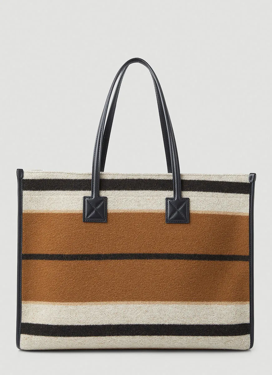 Burberry Medium Striped Freya Tote Bag