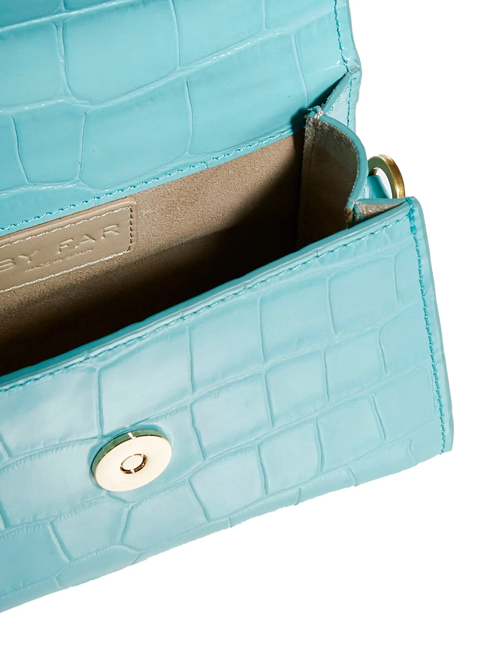 By Far Mini Embossed Shoulder Bag