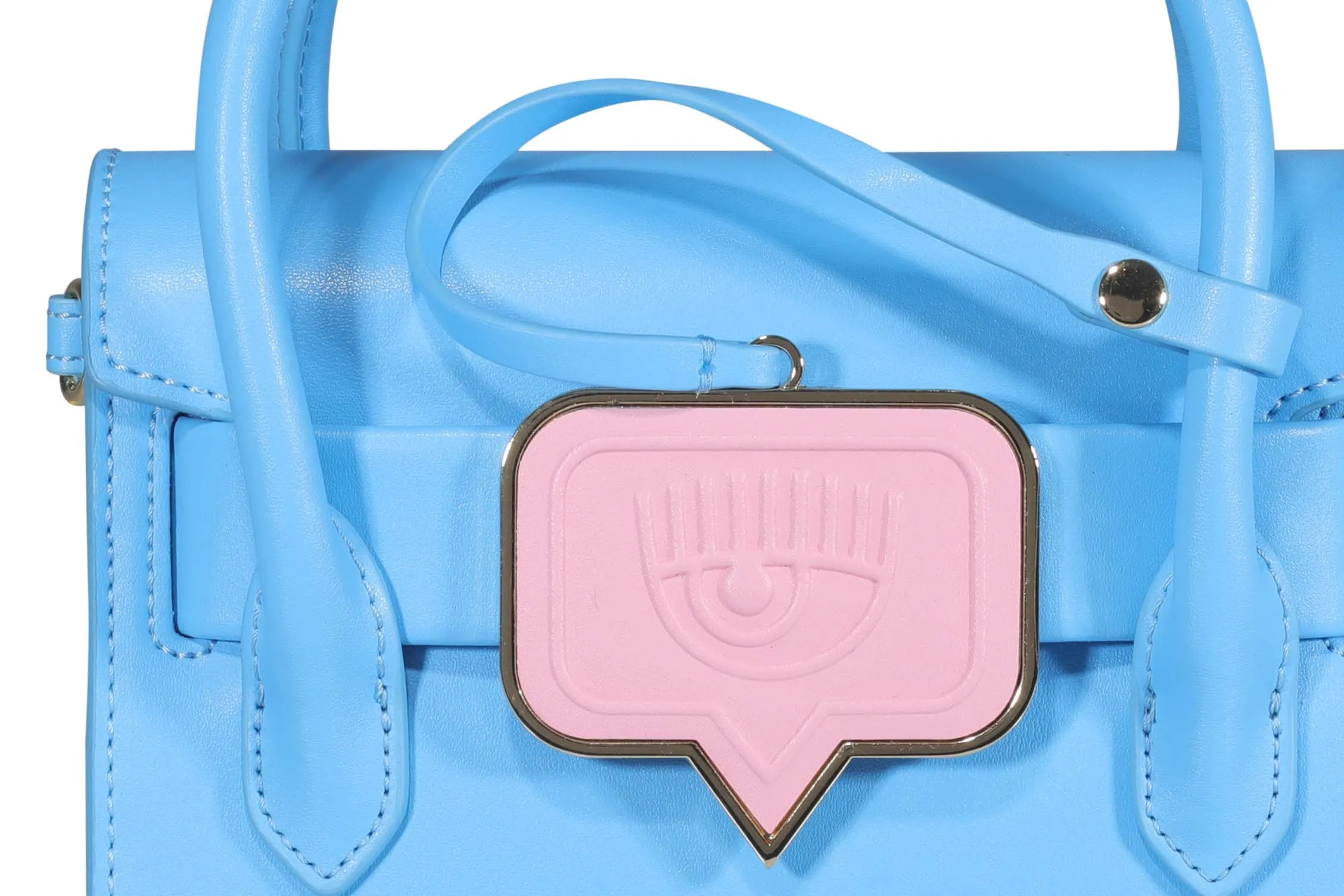 Chiara Ferragni Eye-Plaque Top Handle Bag