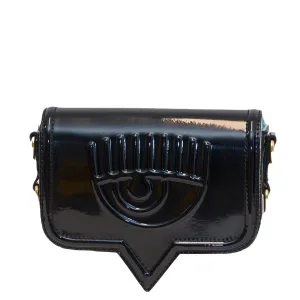 Chiara Ferragni Eyelike Embossed Chain-Link Crossbody Bag