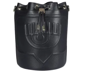 Chiara Ferragni Eyelike Embossed Drawstring Bucket Bag