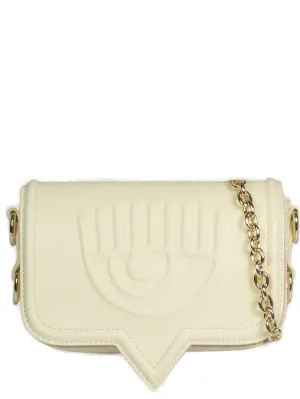 Chiara Ferragni Logo Embossed Chain-Linked Crossbody Bag