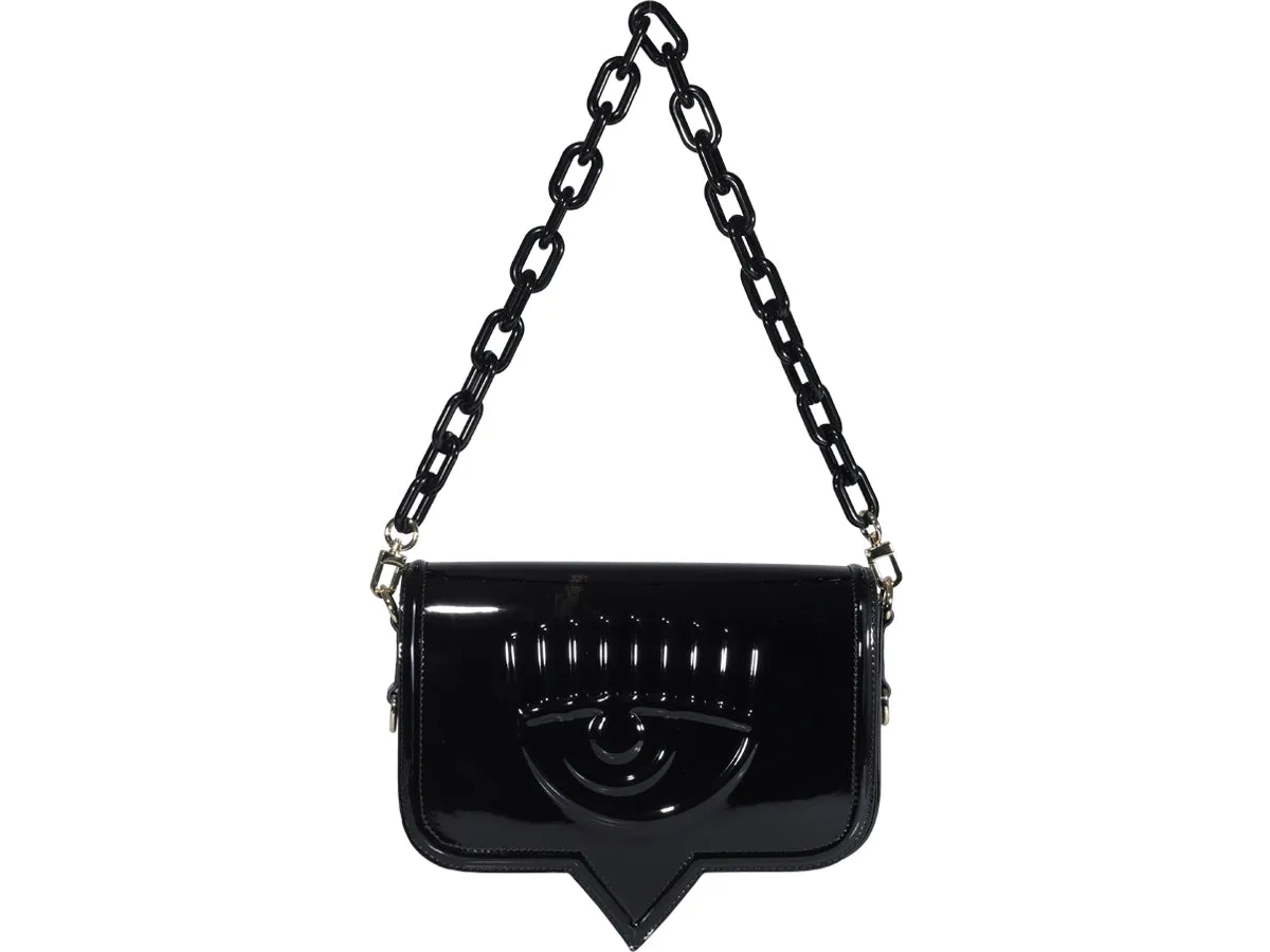 Chiara Ferragni Logo-Embossed Chain-Linked Shoulder Bag