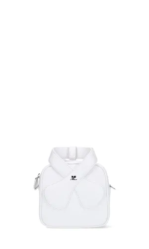 Courrges Logo Plaque Crossover Strapped Tote Bag