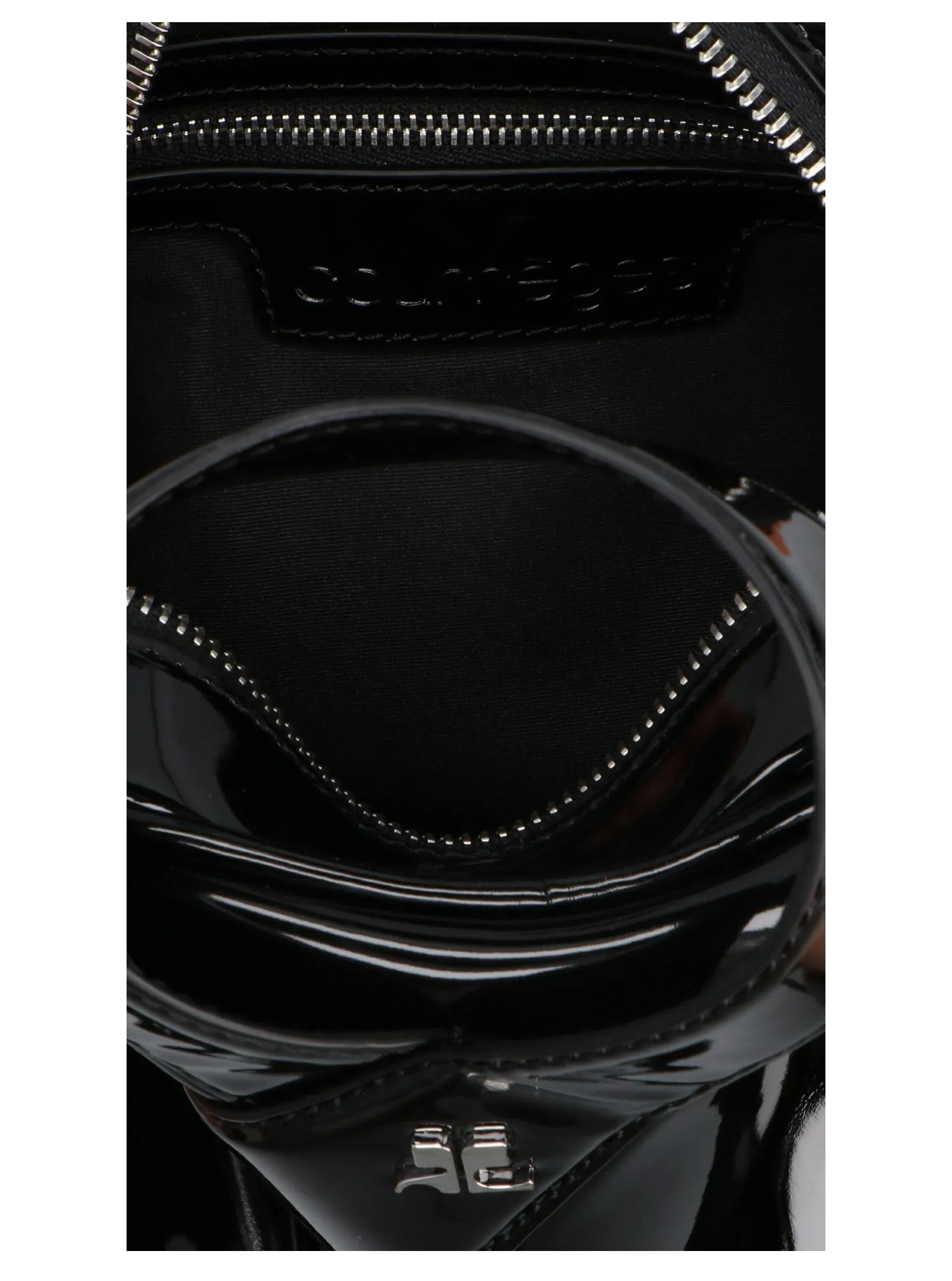 Courrges Logo Plaque Loop Tote Bag