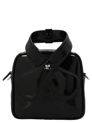 Courrges Logo Plaque Loop Tote Bag