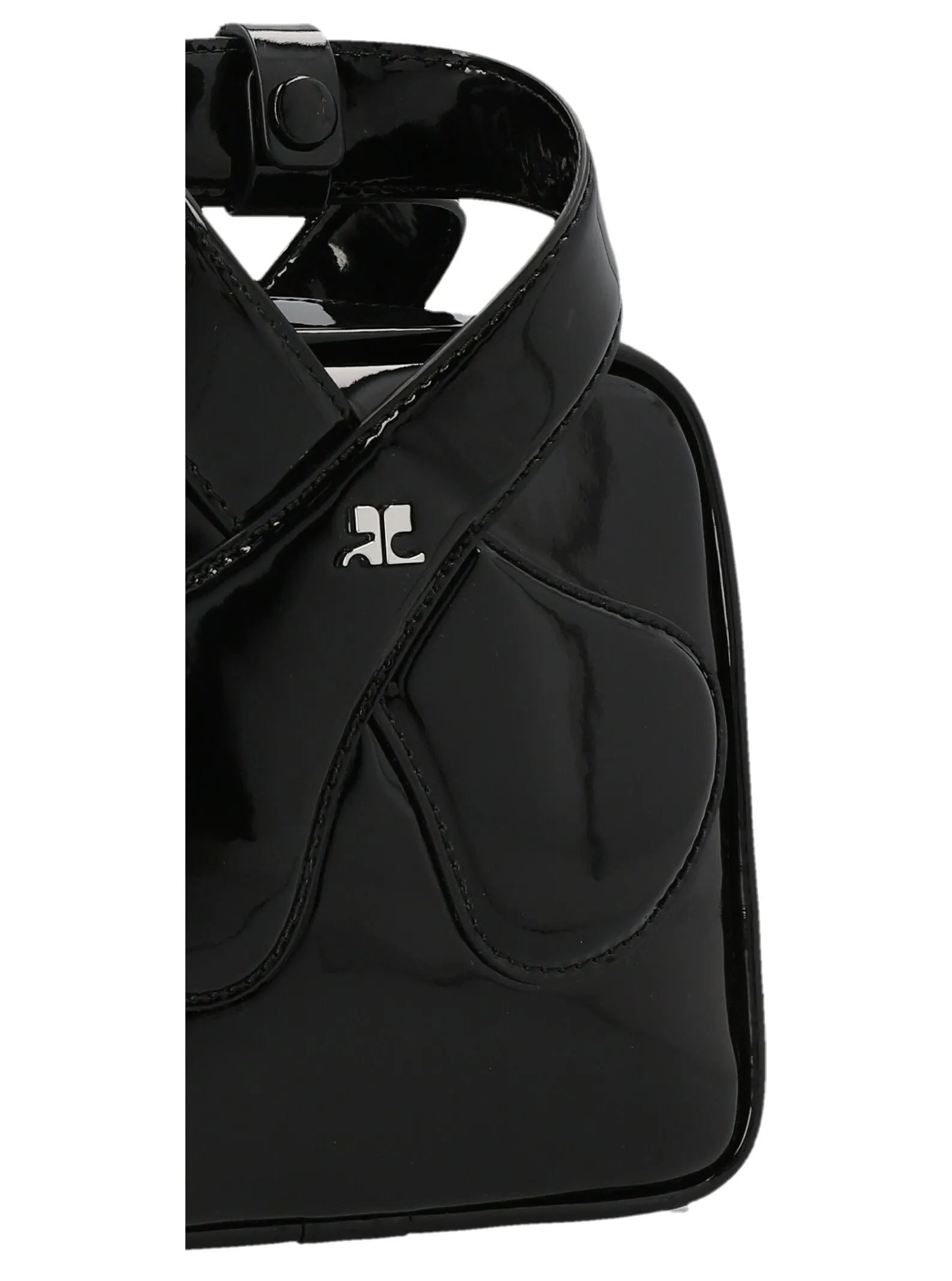 Courrges Logo Plaque Loop Tote Bag