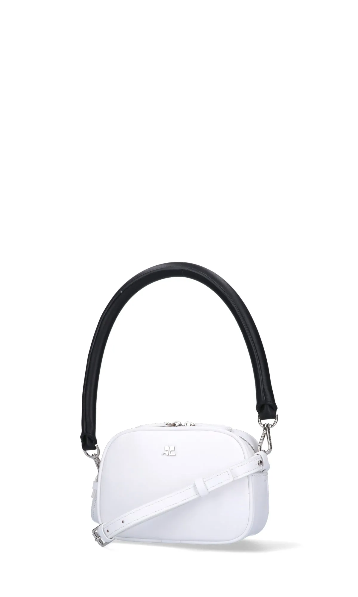 Courrges Logo Plaque Zip-Up Tote Bag