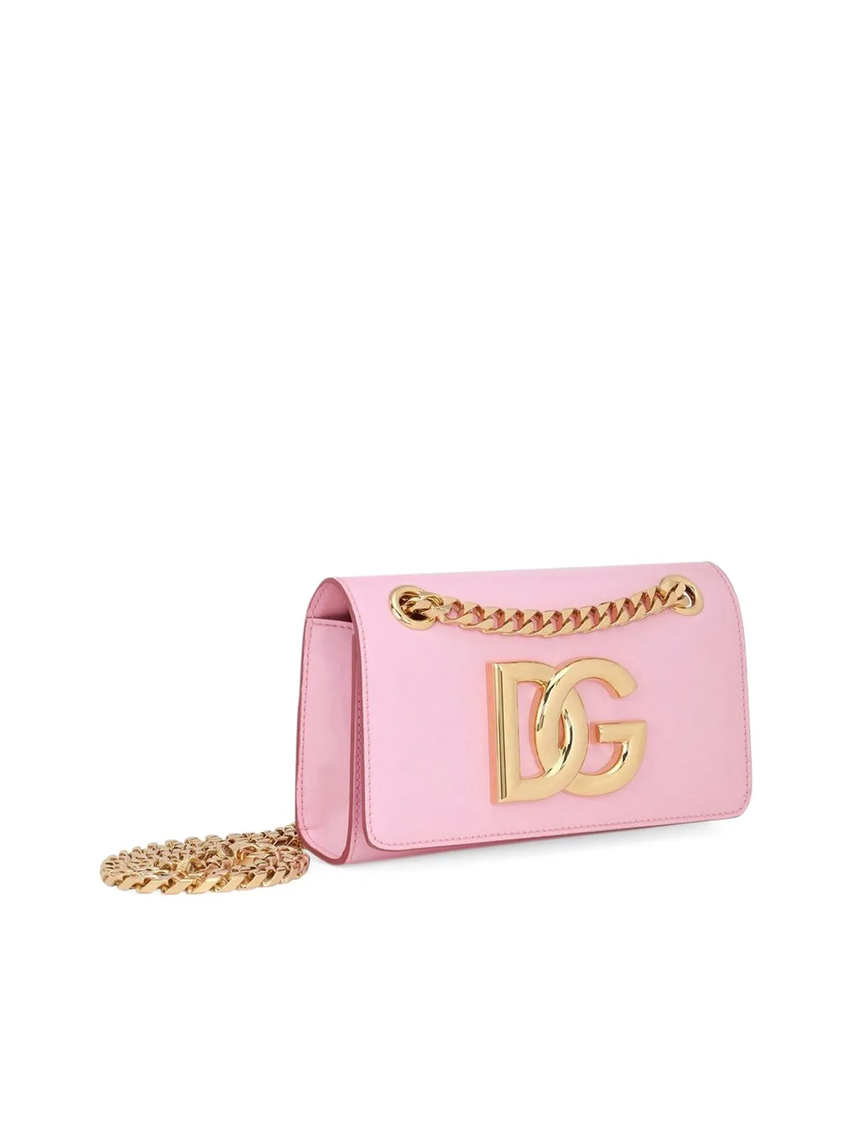 Dolce & Gabbana DG Logo Plaque Chain-Link Crossbody Bag