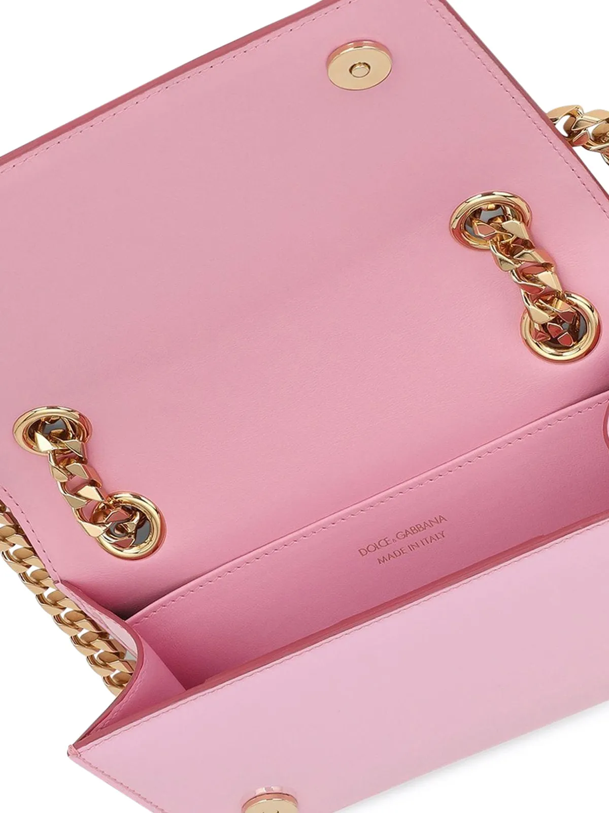 Dolce & Gabbana DG Logo Plaque Chain-Link Crossbody Bag