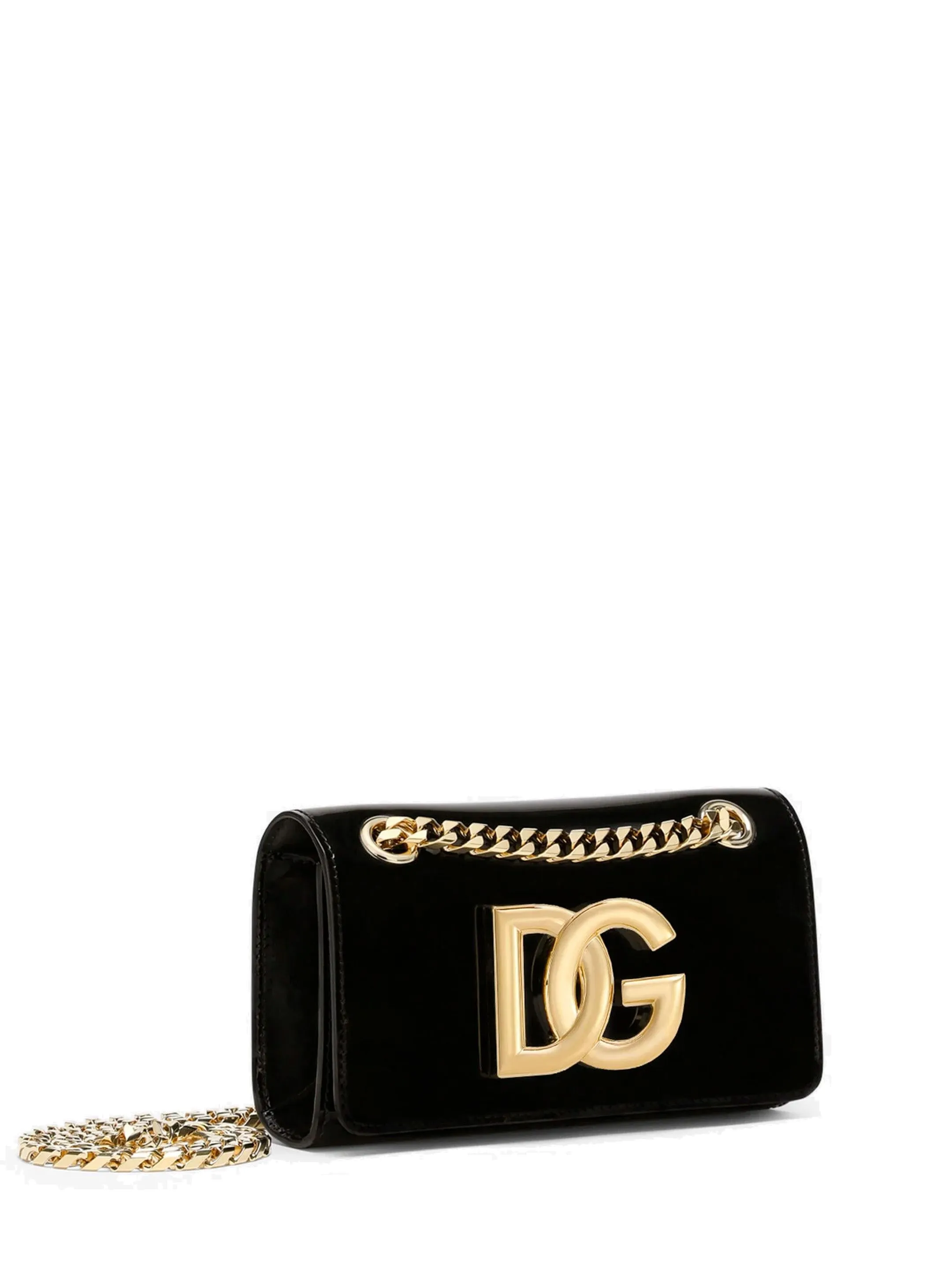 Dolce & Gabbana DG Plaque Chain-Link Crossbody Bag