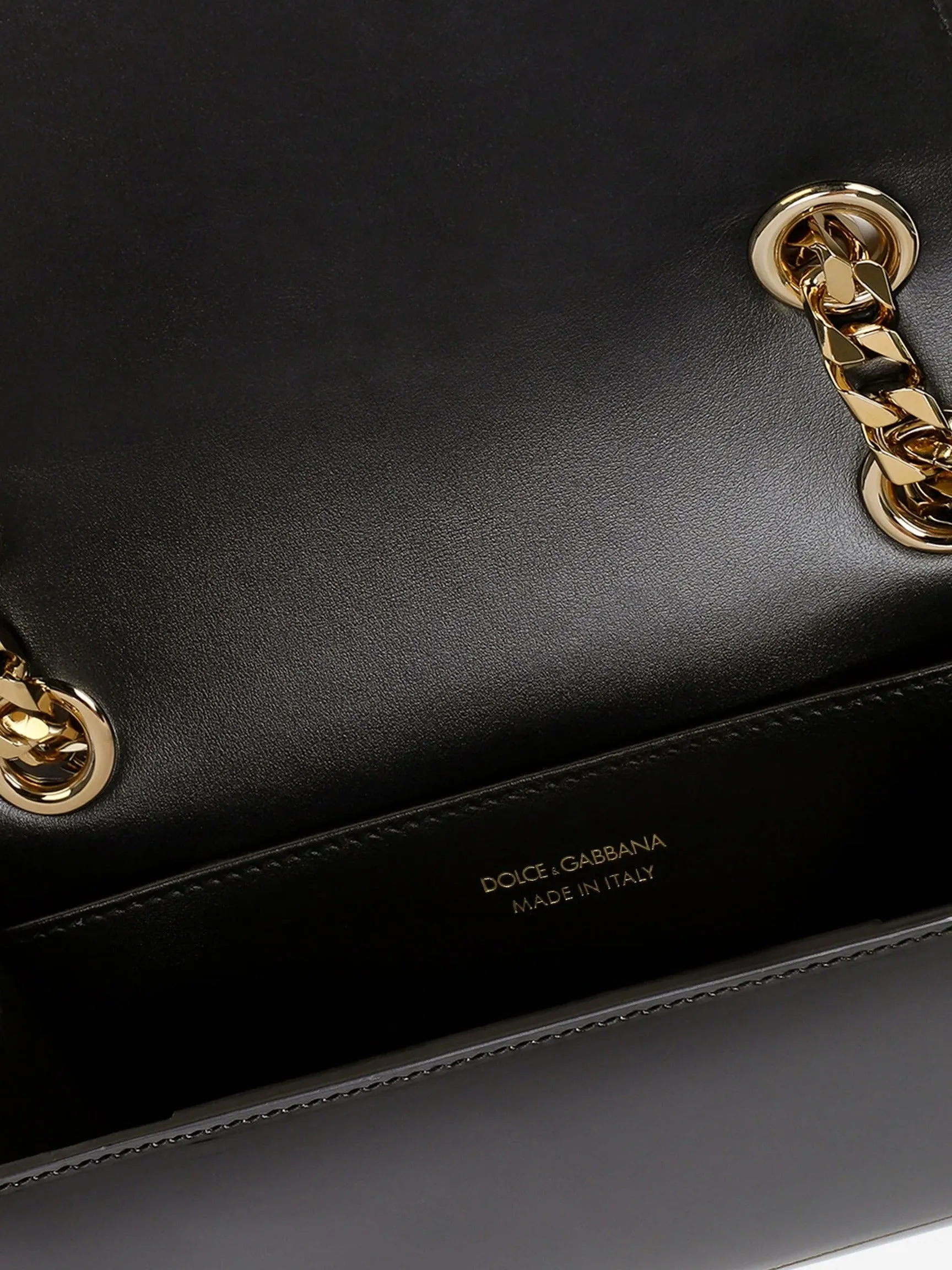 Dolce & Gabbana DG Plaque Chain-Link Crossbody Bag