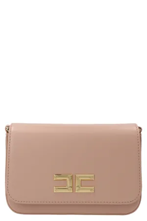 Elisabetta Franchi Logo Plaque Chain-Link Shoulder Bag