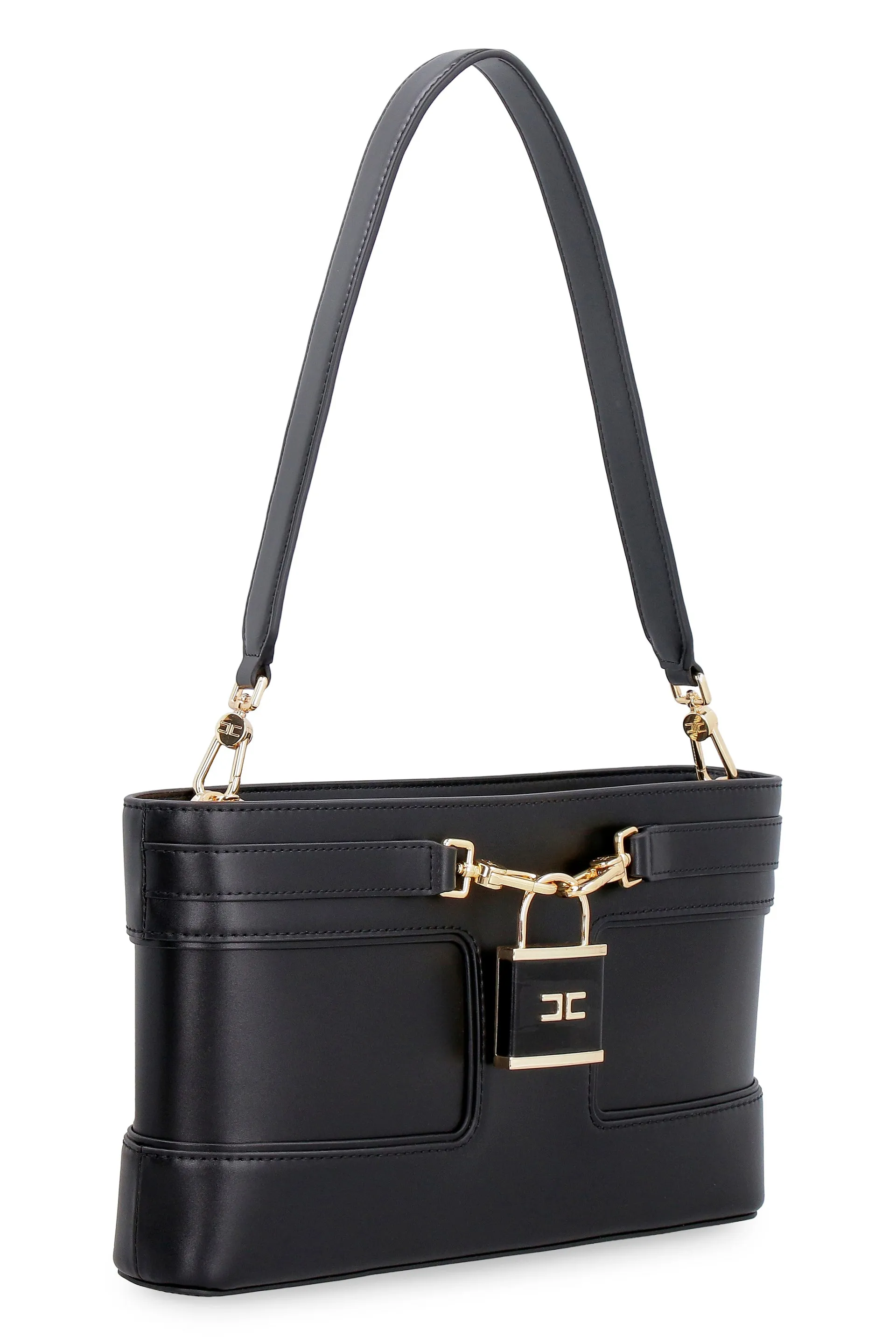 Elisabetta Franchi Padlock-Detailed Shoulder Bag