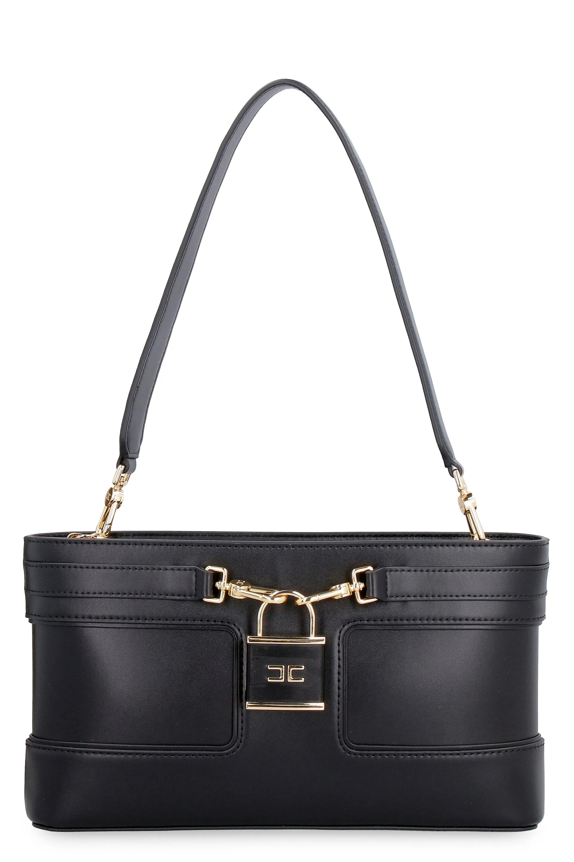 Elisabetta Franchi Padlock-Detailed Shoulder Bag