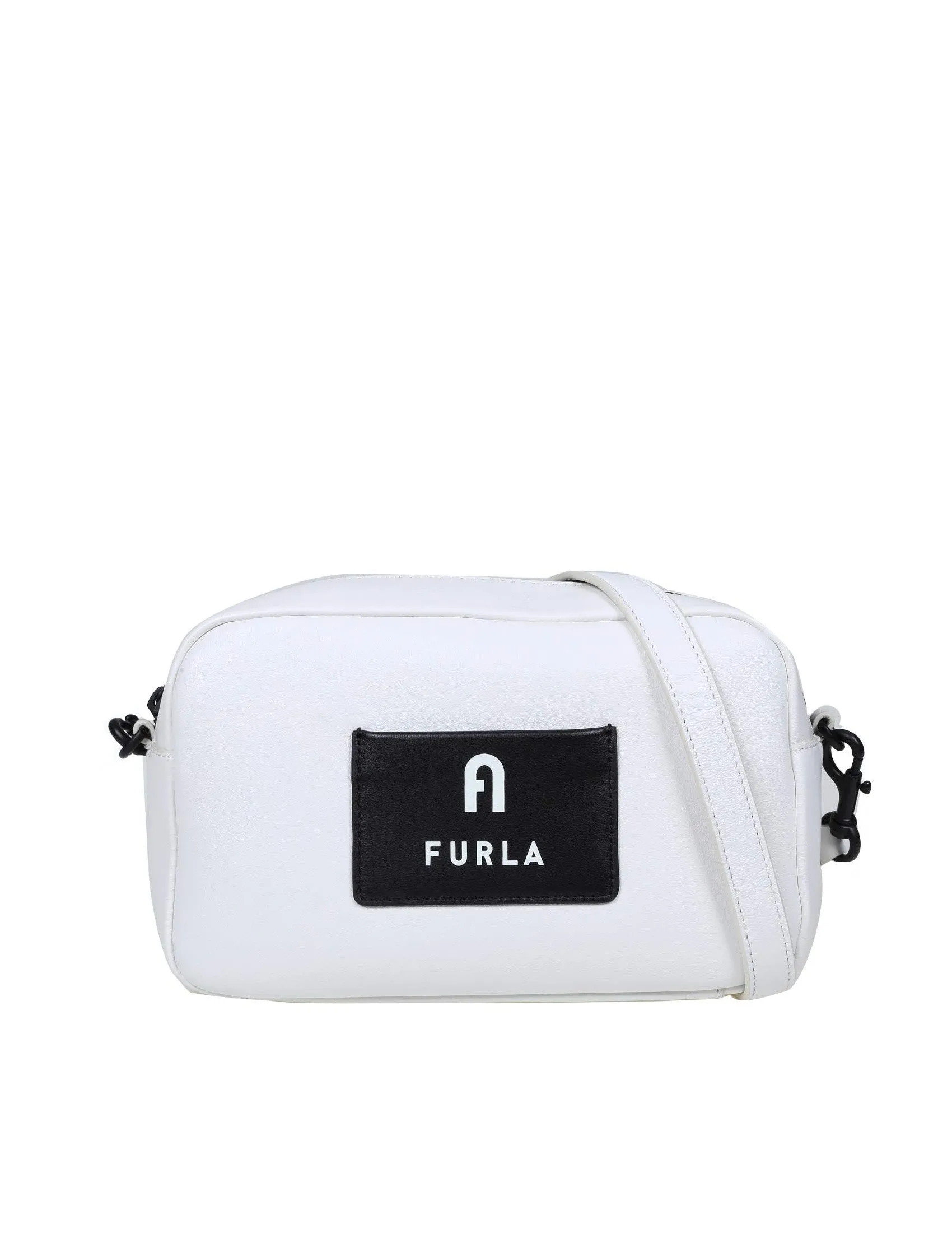 Furla Iris Logo Patch Zip-Up Crossbody Bag