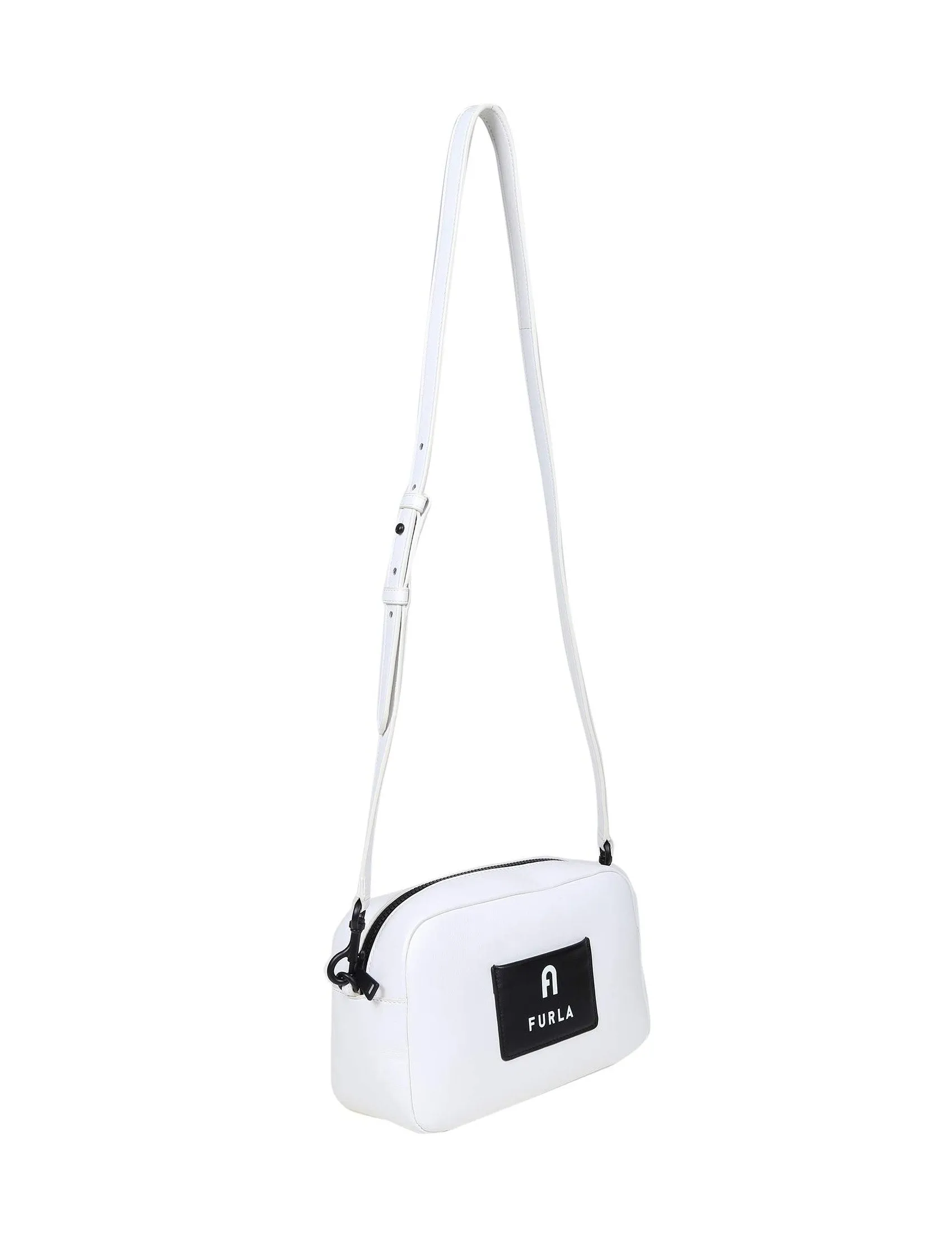Furla Iris Logo Patch Zip-Up Crossbody Bag