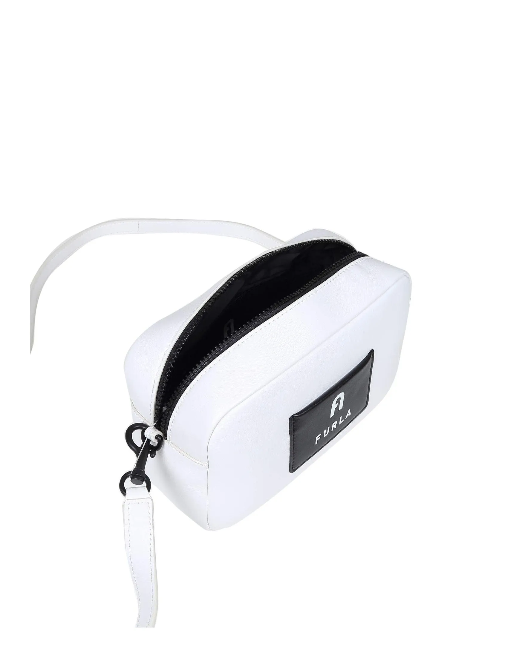 Furla Iris Logo Patch Zip-Up Crossbody Bag