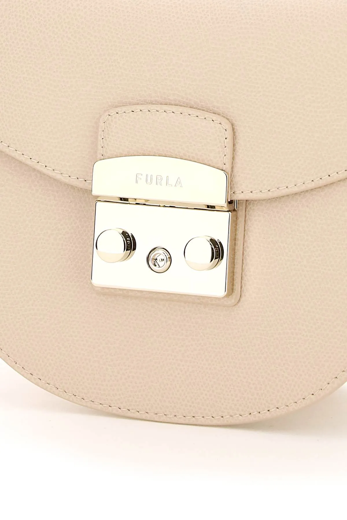 Furla Metropolis Logo Engraved Mini Crossbody Bag