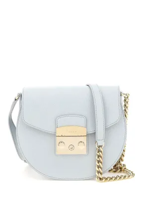 Furla Metropolis Logo Engraved Mini Crossbody Bag