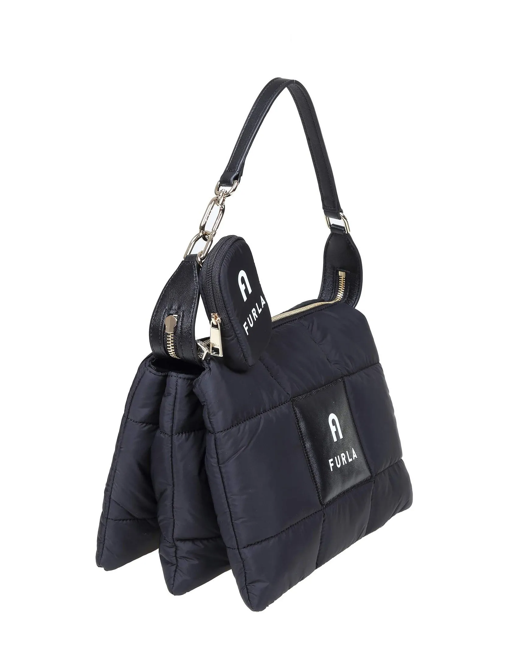 Furla Zip-Up Padded Shoulder Bag