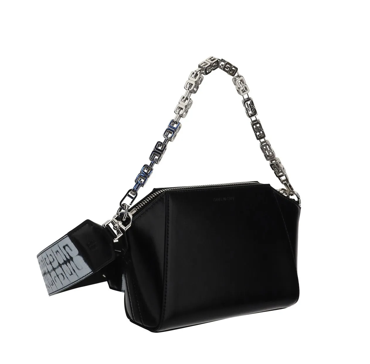 Givenchy XS Antigona Logo Stamp Zipped Tote Bag