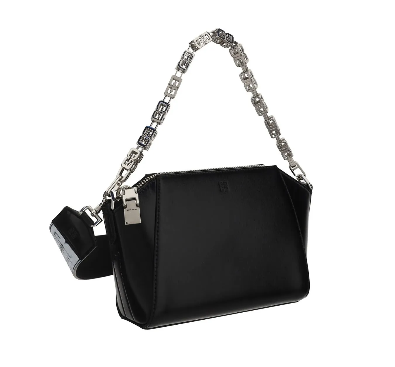 Givenchy XS Antigona Logo Stamp Zipped Tote Bag