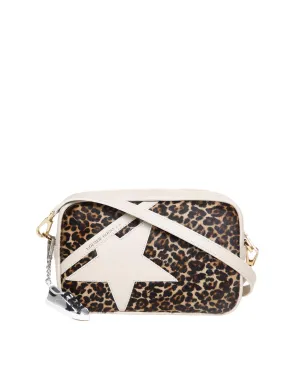 Golden Goose Deluxe Brand Leopard Printed Zipped Crossbody Bag