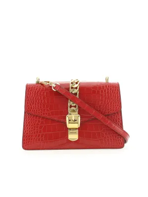Gucci Logo Detailed Chain-Link Crossbody Bag