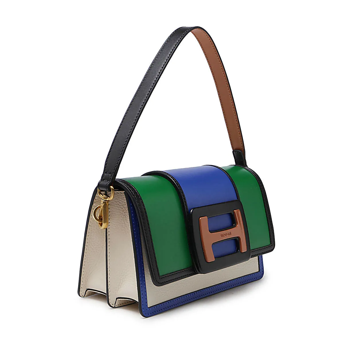 Hogan Logo Detailed Color-Block Crossbody Bag