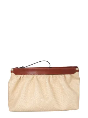 Isabel Marant Luz Ruched Zipped Pouch Bag
