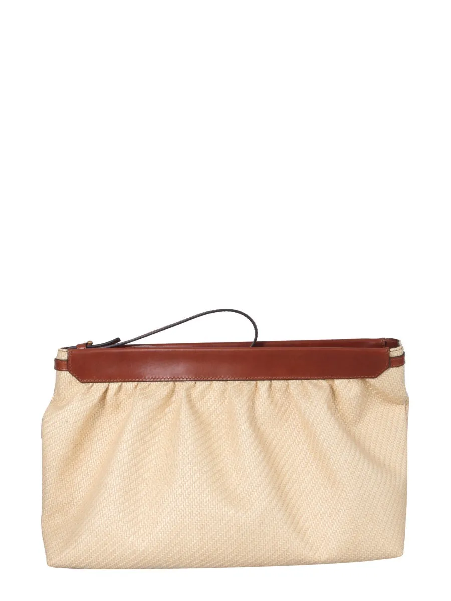 Isabel Marant Luz Ruched Zipped Pouch Bag