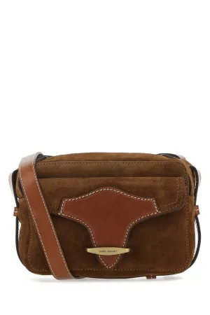 Isabel Marant toile Foldover Logo Engraved Shoulder Bag