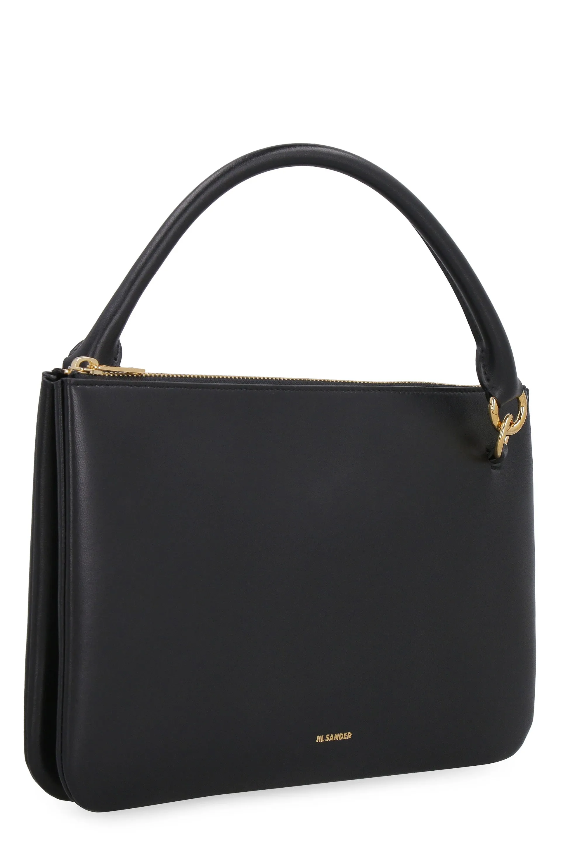 Jil Sander Logo Print Zipped Crossbody Bag