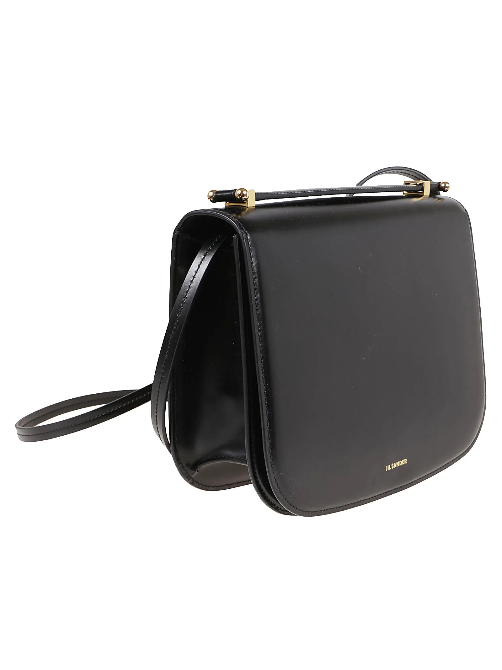 Jil Sander Taos Small Logo Print Shoulder Bag