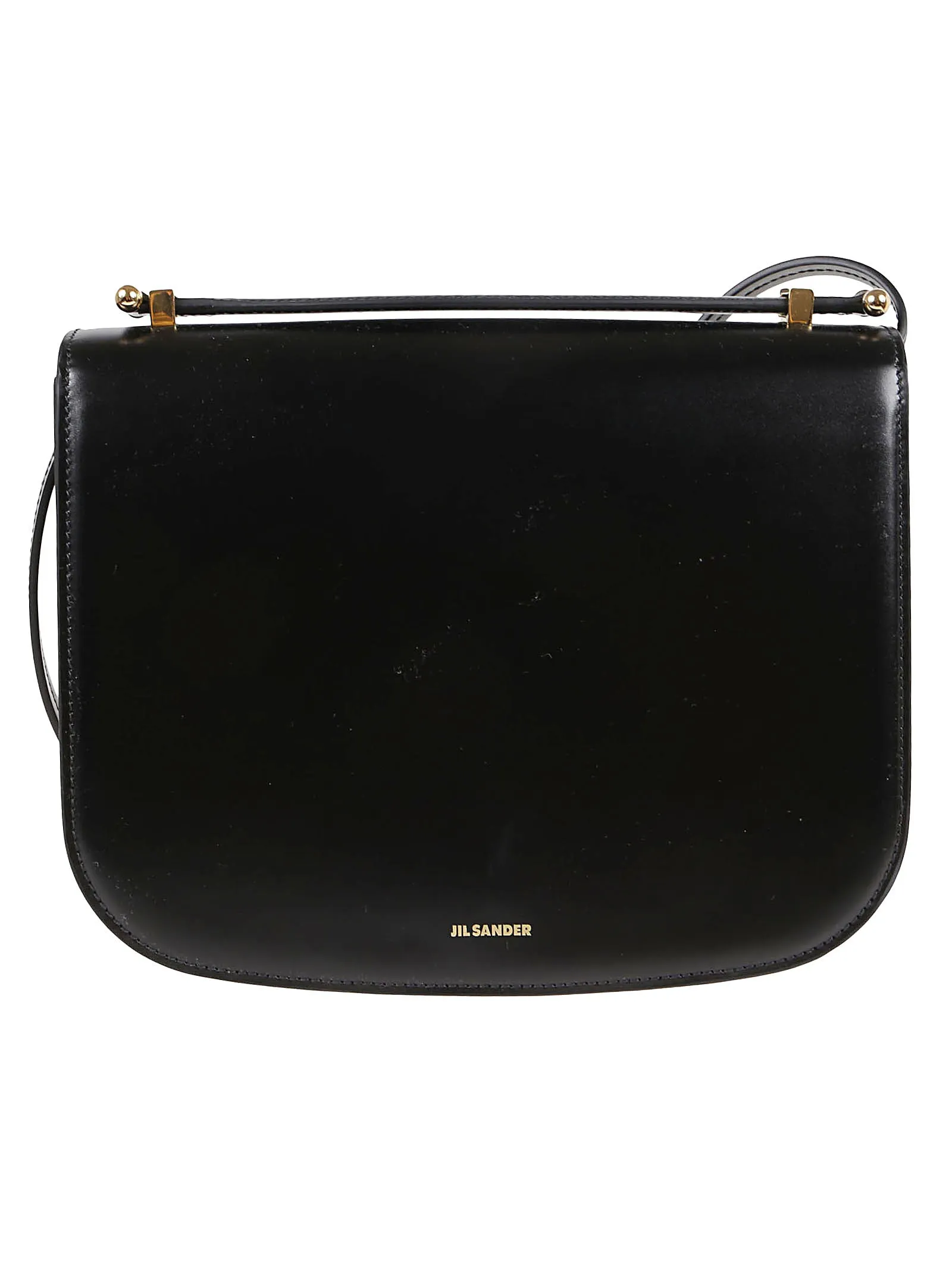 Jil Sander Taos Small Logo Print Shoulder Bag